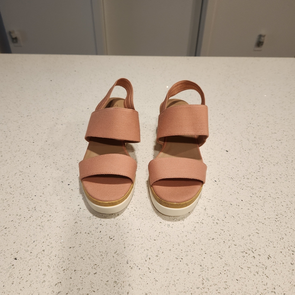 SOUL Naturalizer Pink Sandals with Platform Sole